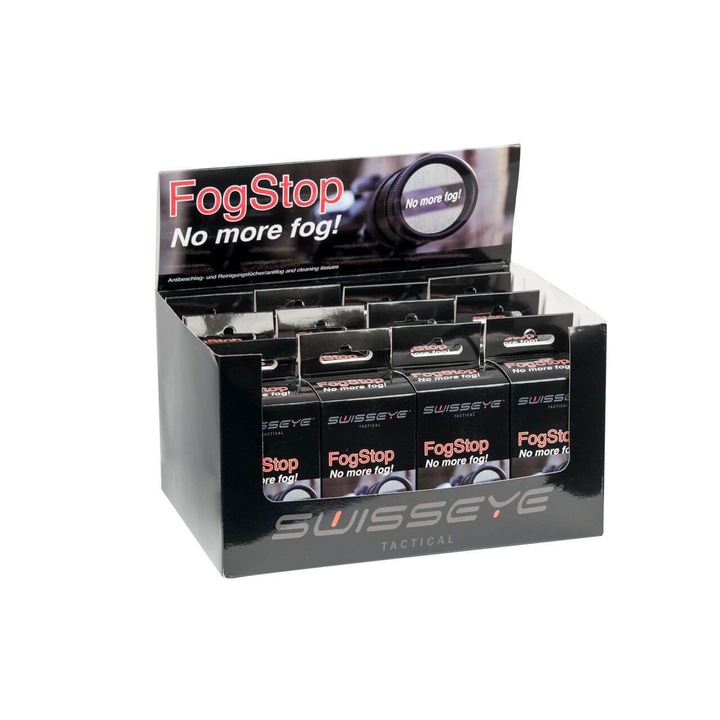 Lavete curatare lentile Swiss Eye Fog Stop Tactical, 30 bucati