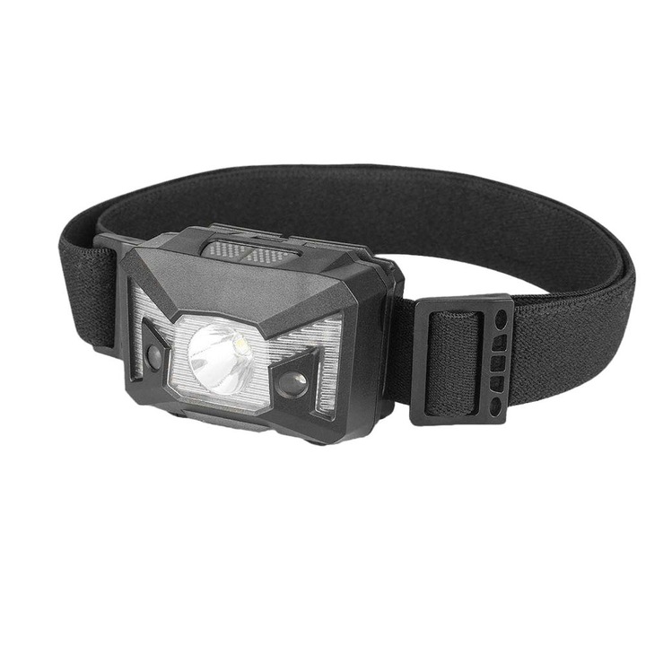 Фенер Alpin Phakos Kephales 220Lm със сензор, червен SMD LED, 60x40x35mm, IPX4