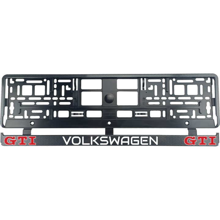 Set 2 bucati, suport numar inmatriculare carbon VW Golf GTI II