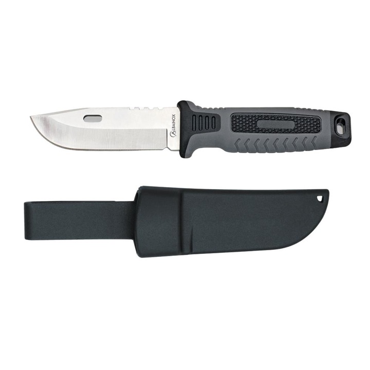 Cutit Albainox, lama 8.8cm, otel, finisaj satin, 19.3cm, negru/argintiu