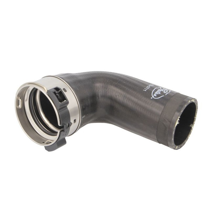 Alsó intercooler cső, átmérő 55, 5/61, 5 mm, hossz 177 mm, fekete Bmw 5 E60, 5 E61 2.5d/3.0d