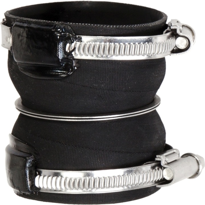 Jobb középső intercooler cső, átmérő 52,5 mm, hossza 75 mm, fekete Citroen Berlingo, Berlingo Multispace, Berlingo/egyterű, C2, C3 I, Peugeot 1007, 207 1,6d