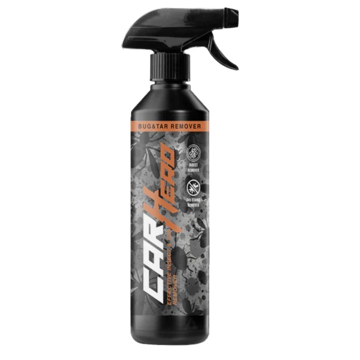 Solutie Indepartat Insecte de pe Masca Auto, Bara si Parbriz, Bugs & Tar, Car Hero, Detailing profesional, 500 ml