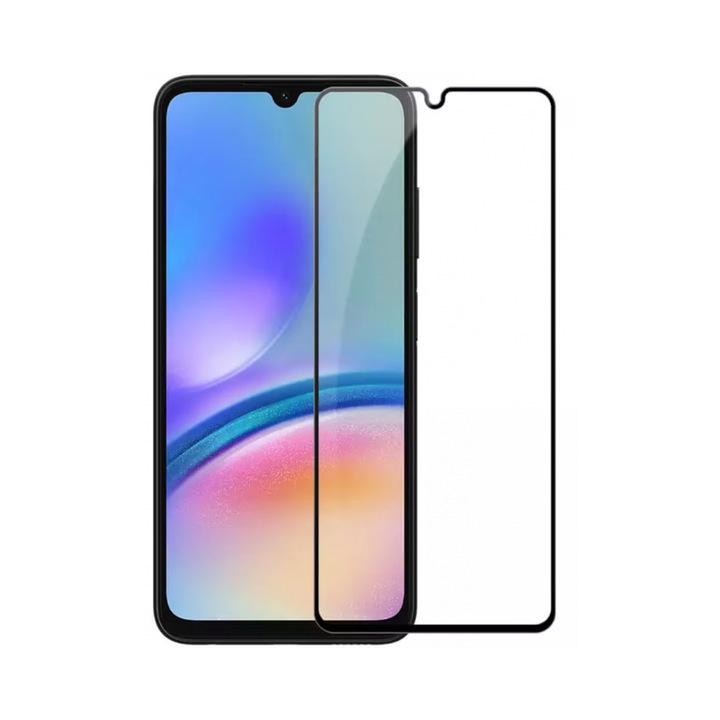 Folie Sticla Securizata Upzz Full Glue 5d, Compatibila Cu Samsung Galaxy A05, Dreapta, Case Friendly