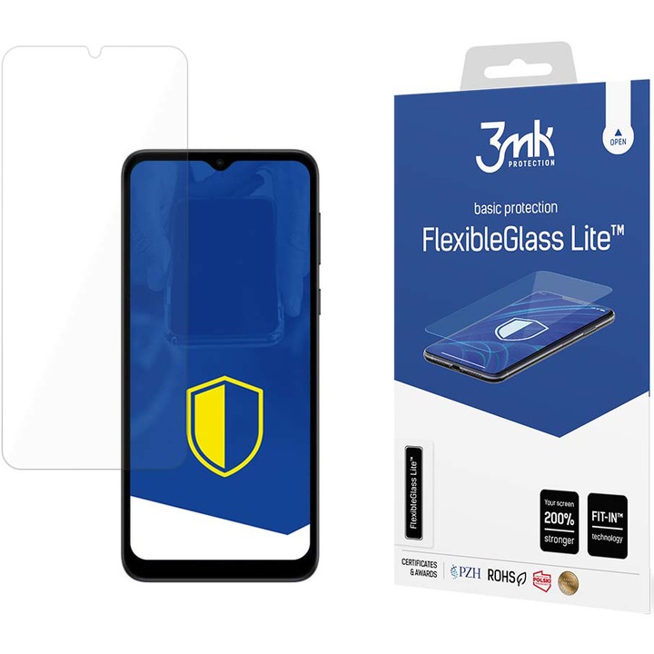 Скрийн протектор FlexibleGlass Lite за Motorola Moto E13, гъвкаво стъкло, Elite Armor, U150, пълно лепило