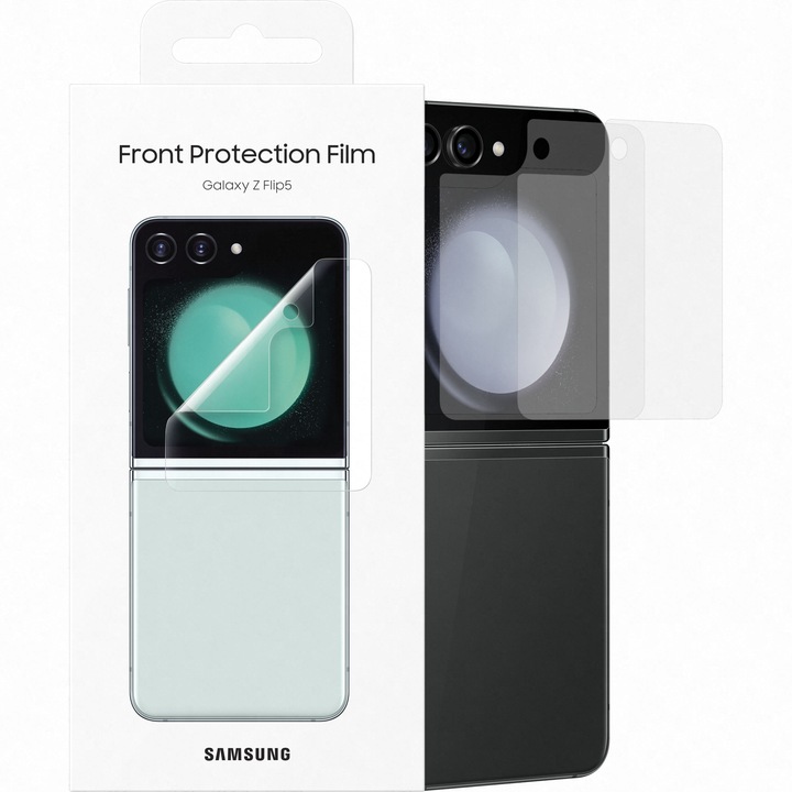 Скрийн протектор за Samsung Galaxy Z Flip5 F731, Пластмасов, Ударобезопасен, U165, Комплект 2 броя