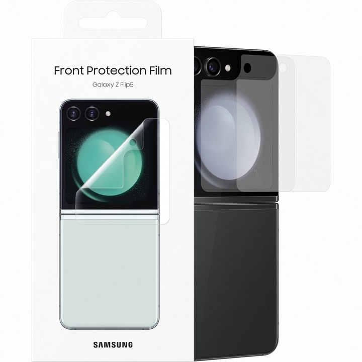 Комплект 2 протектора за екран, за Samsung Galaxy Z Flip5 F731, Пластмасов, Ударобезопасен, U165