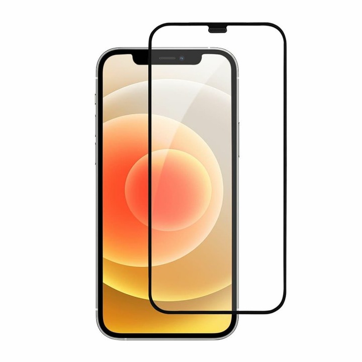 OG Premium képernyővédő fólia Apple iPhone 11 / XR-hez, Secure Glass, Full Glue, Precision Fit, U133, Fekete