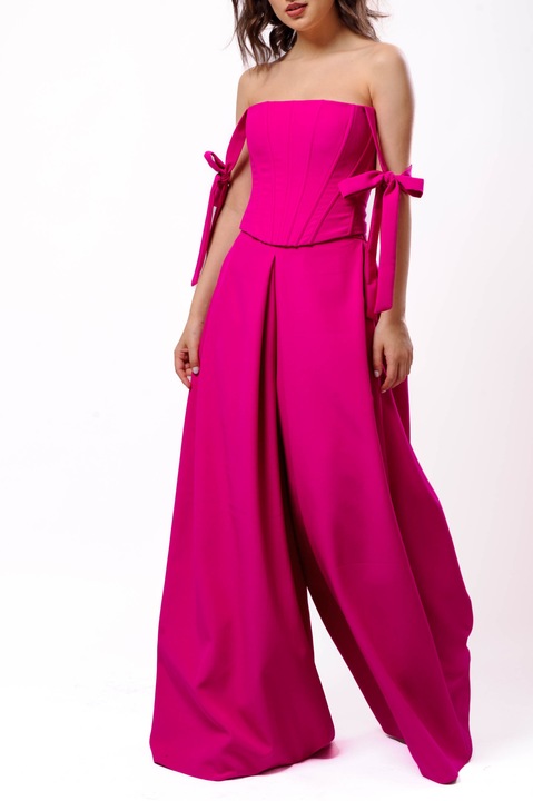 788Pantaloni dama, Milona, Roz, tip palazzo, Roz