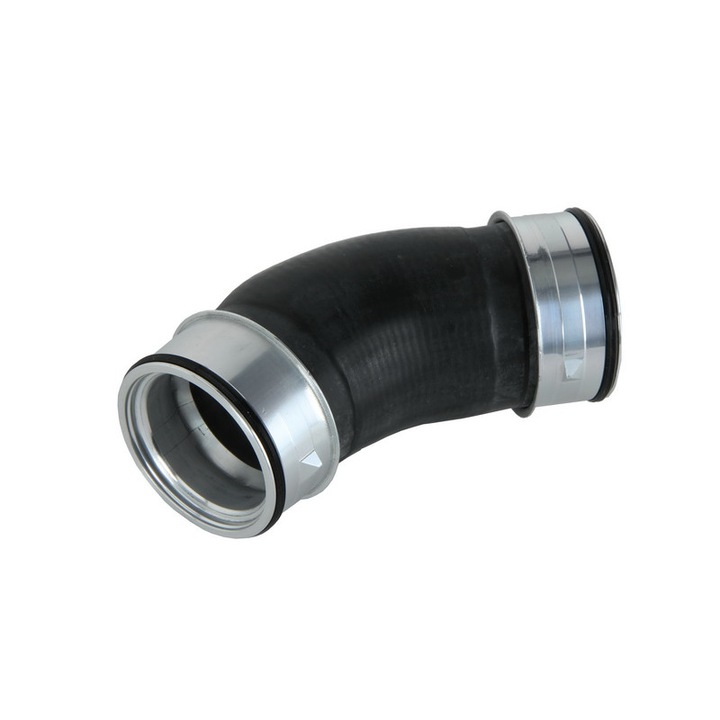 Bal intercooler tömlő, kipufogó oldal, átmérő 69 mm, rövid, kompatibilis: VW California T5 Camper, Multivan T5, Transporter T5 1.9d/2.5d