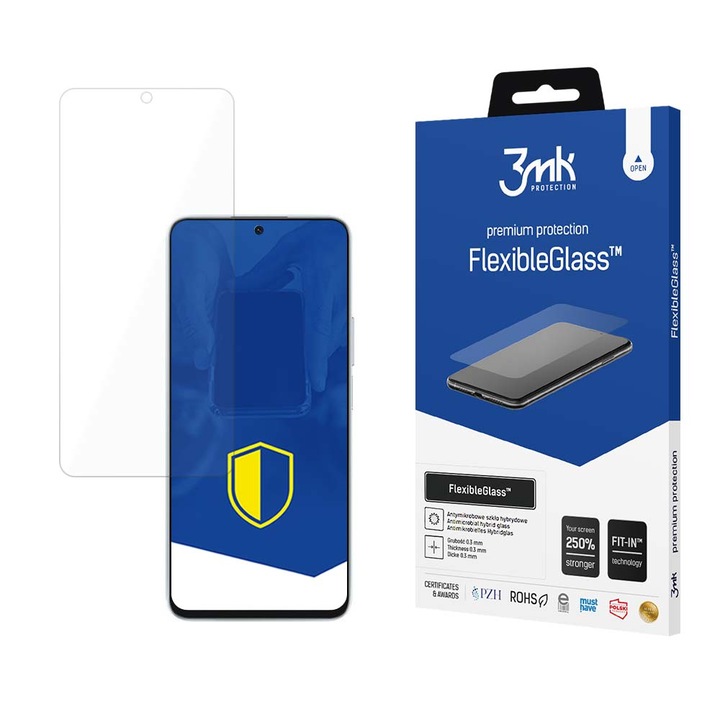 Скрийн протектор FlexibleGlass за Honor 90 Lite, гъвкаво стъкло, прецизно прилягане, U371, пълно лепило