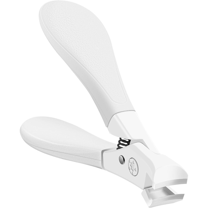 Unghiere speciale pentru unghii groase DUAIU, unghiere cu gura larga, unghiere rezistente, unghiere curbate si ascutite, unisex, alb