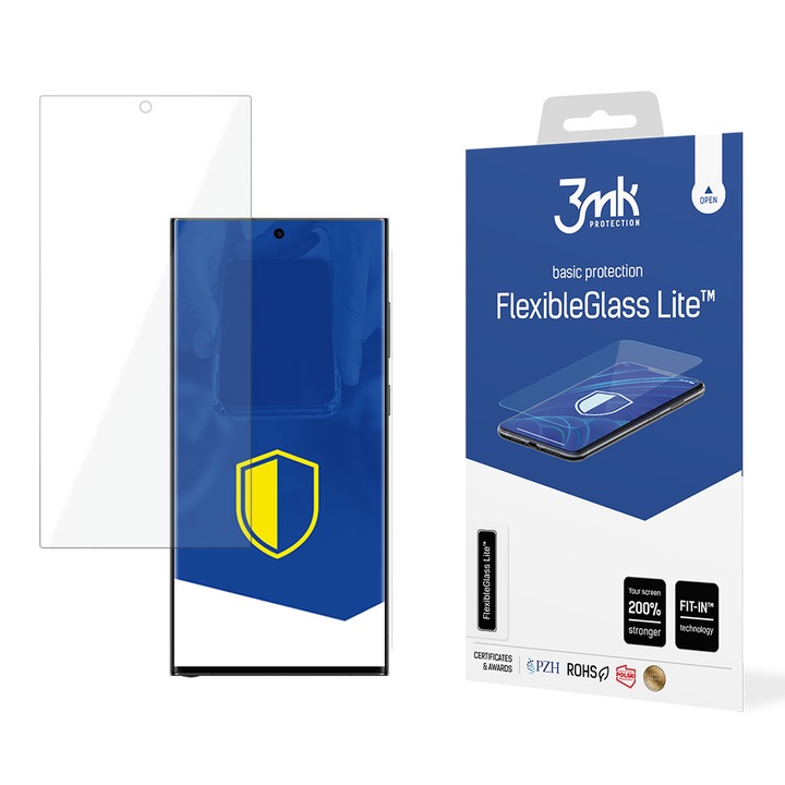 Скрийн протектор FlexibleGlass Lite за Samsung Galaxy S24 Ultra S928, гъвкаво стъкло, прецизно прилягане, U624, пълно лепило