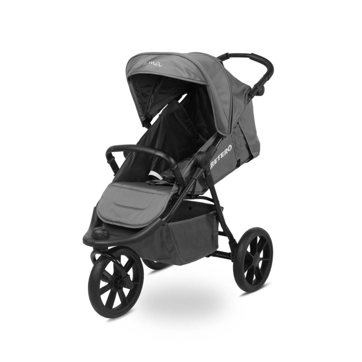 Carucior sport max. 22 Kg, 3 roti, Caretero Lima Grafit