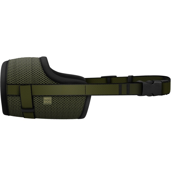 Регулируем намордник за кучета, Waudog, Износоустойчив, 19-26 см, Каки, M