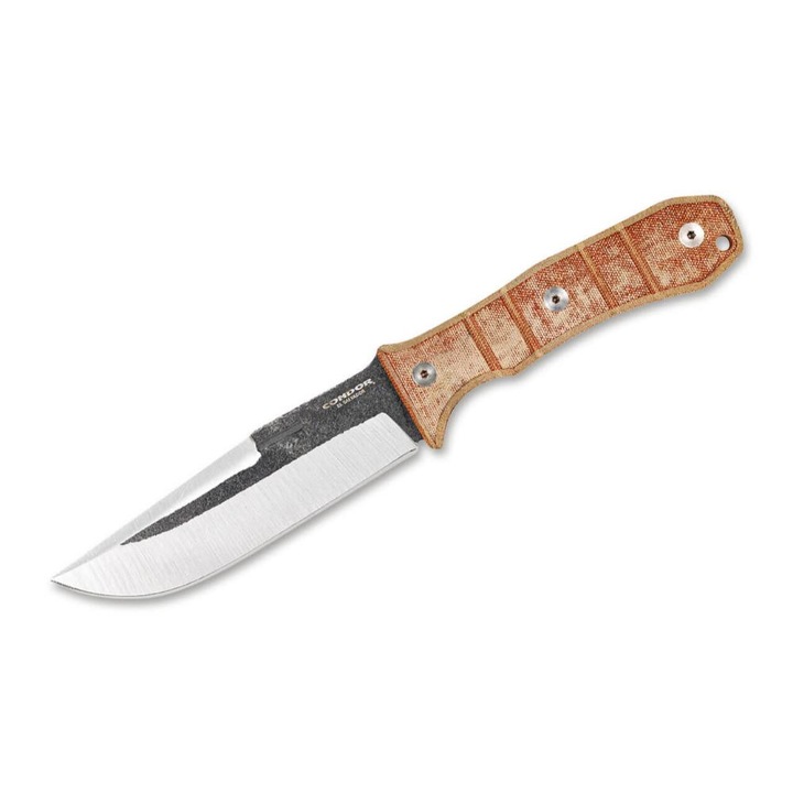 Cutit Condor tool & knife, Inox, Lama 11.8cm, Maner Micarta, Teaca piele, 23x3.5cm