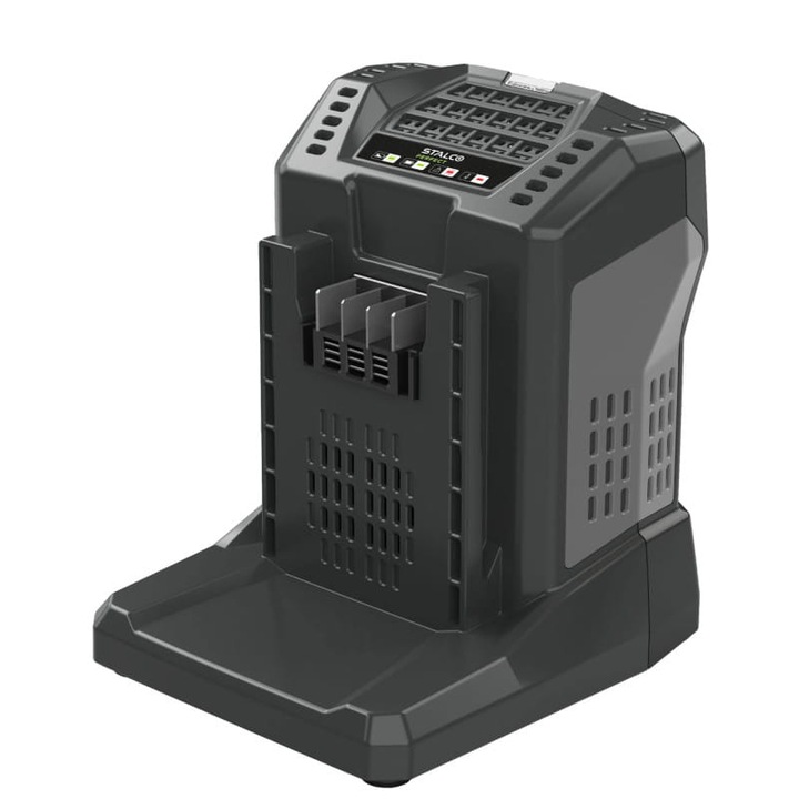 Stalco akkumulátortöltő 60V 5,5A, aktív hűtés, 1,2m kábel