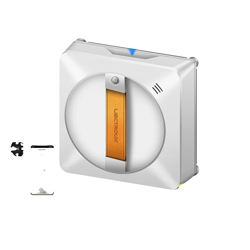 Aspirator robot pentru geamuri cu pulverizator dublu, control prin aplicatie, alb