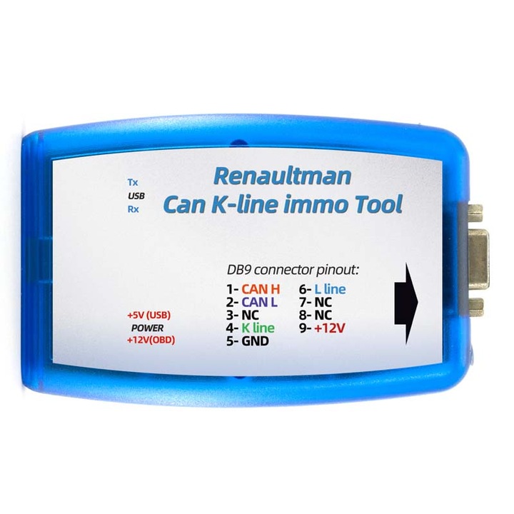 OBD2 програматор, Renault CAN K-line, EEPROM Flash
