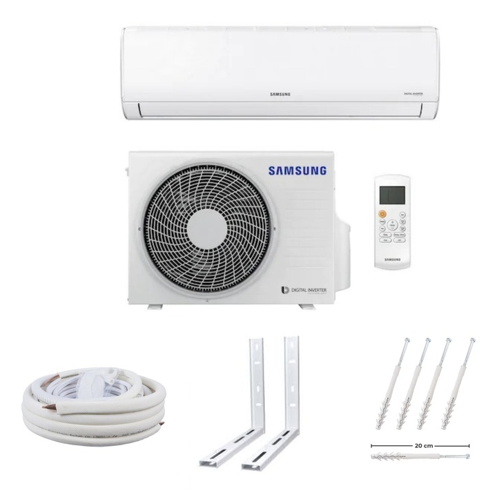 Aparat de aer conditionat Samsung Entry Level 12000 btu + kit complet accesorii montaj