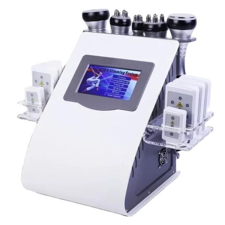 Aparat de slabire corporala cu tehnologie ultrasonica si radiofrecventa, rejuvenare piele, 220V, priza EU