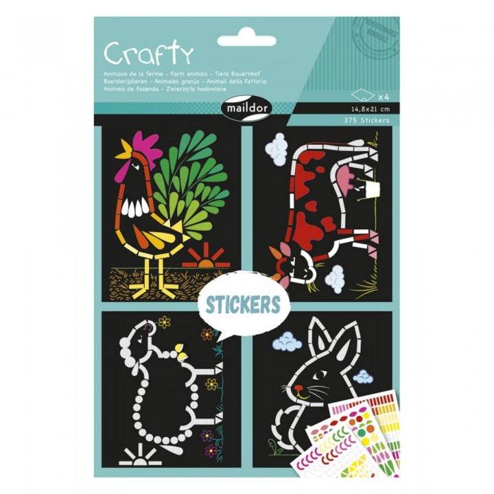 Set creativ pentru copii, Avenue Mandarine, 14.8 x 21 cm, Multicolor