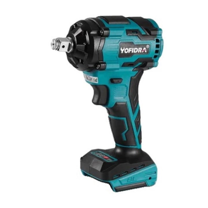 Cheie electrica cu impact, reincarcabila fara fir, compatibila cu acumulatorul Makita 18V, 2 baterii set A