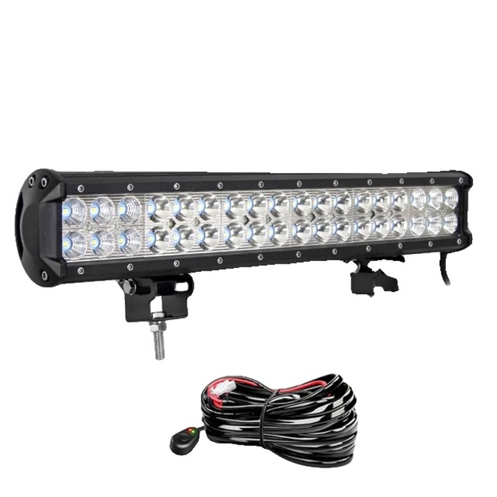 Bara LED iluminat, 10X-1200X, aluminiu, multicolor, 108W, 4"-44"