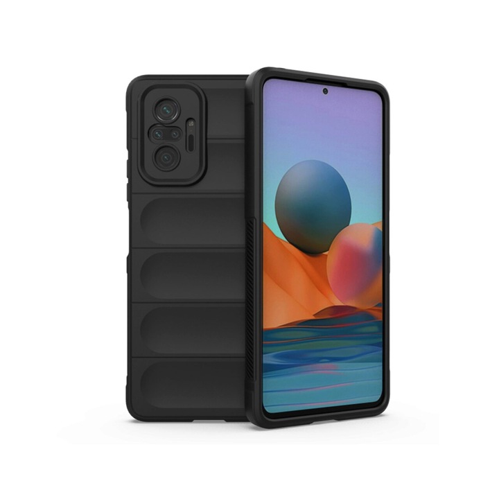 Кейс за Xiaomi Redmi Note 10 Pro / Note 10 Pro Max Techsuit Magic Shield Черен