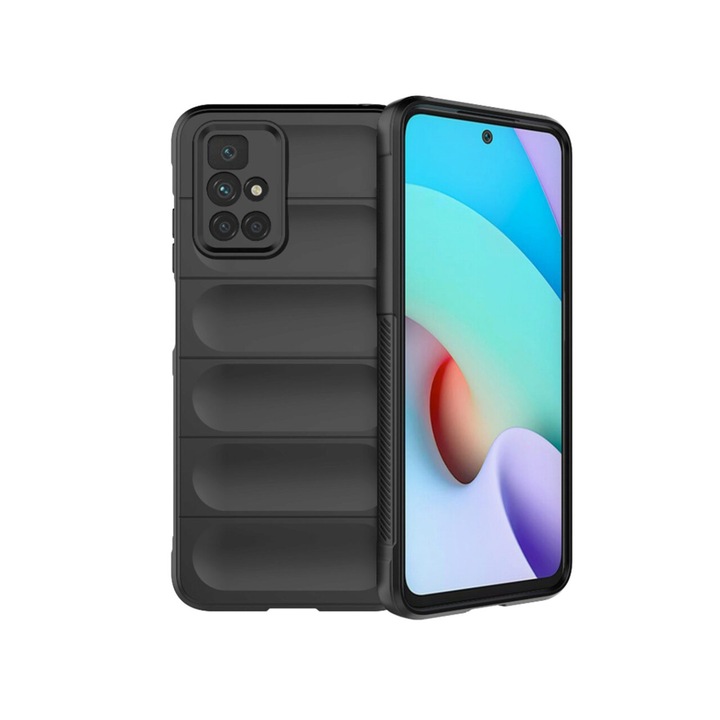 Xiaomi Redmi 10 / Redmi 10 2022 Techsuit Magic Shield fekete tok
