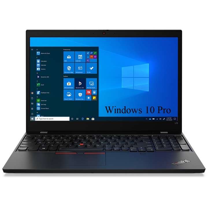 Лаптоп Lenovo ThinkPad L15 G2, 15.6" FHD IPS, Intel Core i3-1115G4, 8 GB DDR4, 256 GB SSD m2 PCIe, Intel UHD Graphics, Windows 10 Pro, 1.98 kg Black