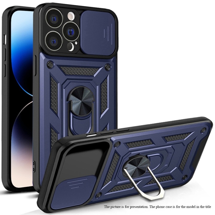 Калъф за Motorola Moto E13 - Techsuit Camshield Series - Син