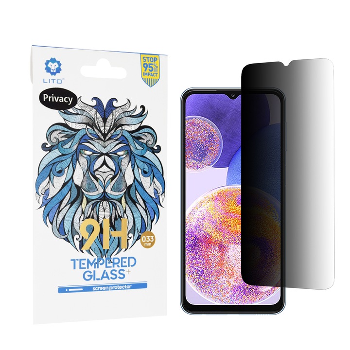 Üvegvédő Samsung Galaxy A23 4G / A23 5G / M23 / F23 / M33 / A13 4G / M13 / F13 - Lito Classic Glass - Adatvédelem