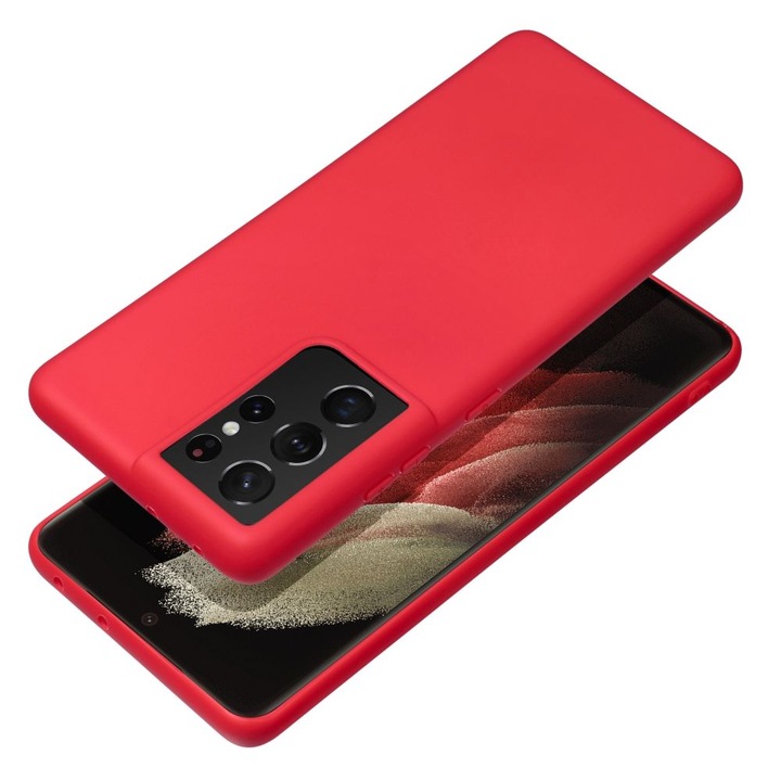 Силиконов калъф Omni SAMSUNG Galaxy A55 5G, червен