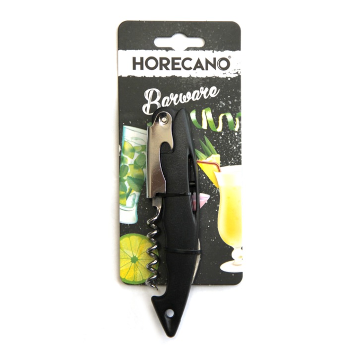 Тирбушон Barware, сервитьорски, Черен