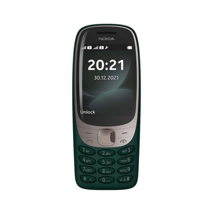 Nokia 6310 (2024) Mobiltelefon, Kártyafüggetlen, Dual Sim, zöld