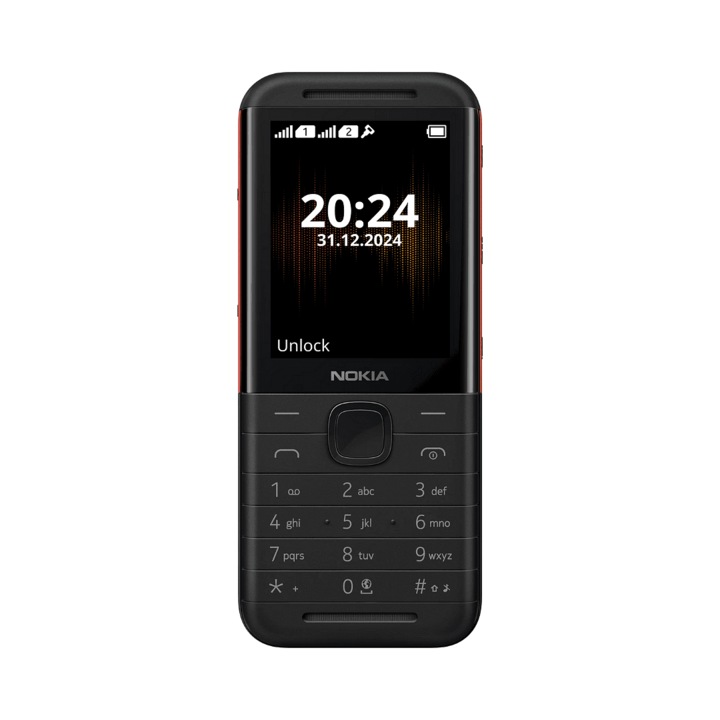 Мобилен телефон Nokia 5310 (2024), DualSIM, Black/Red