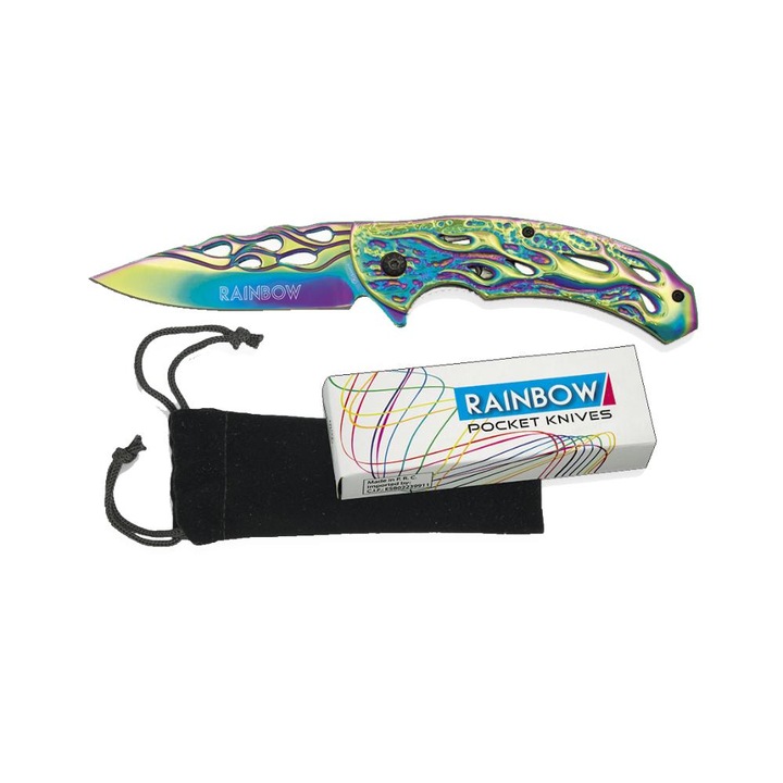 Cutit Albainox Rainbow Fos Flames 8cm 18288-A