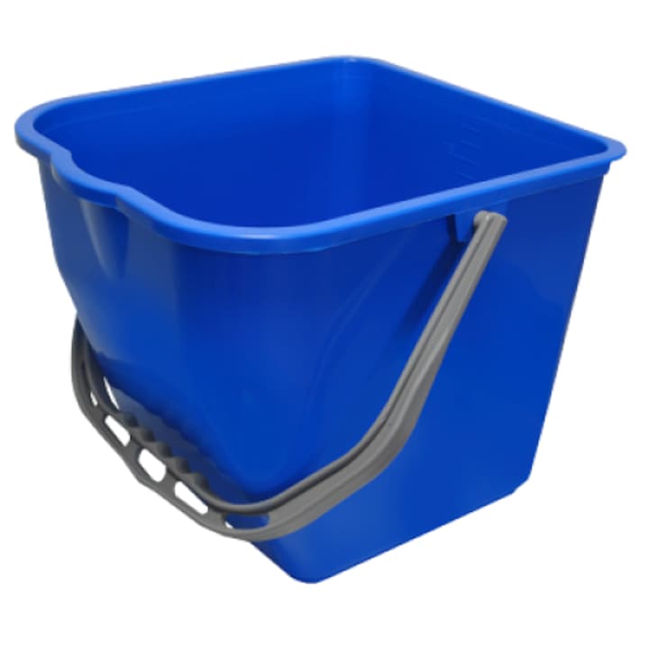 Galeata pentru carucior de curatenie profesional, culoare albastra, 17 L