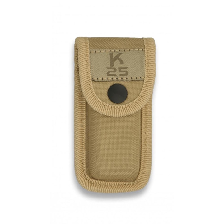 Teaca cutit, K25, nailon, coyote, 6.5x12 cm