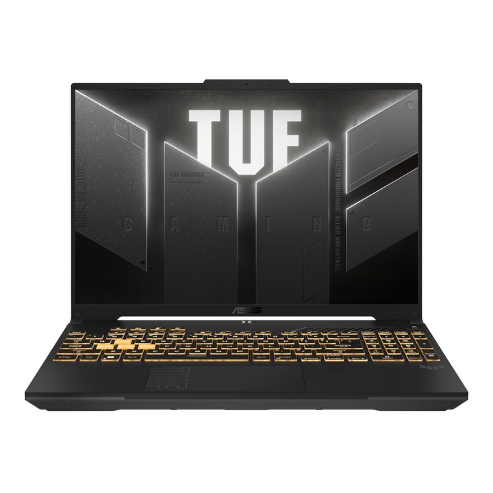 Лаптоп Asus TUF F16 FX607JU-N3138, FX607JU-N3138, 16", Intel Core i7-13650HX (14-ядрен), NVIDIA GeForce RTX 4050 (6GB GDDR6), 16GB 4800MHz (2x8GB) DDR5, Сив