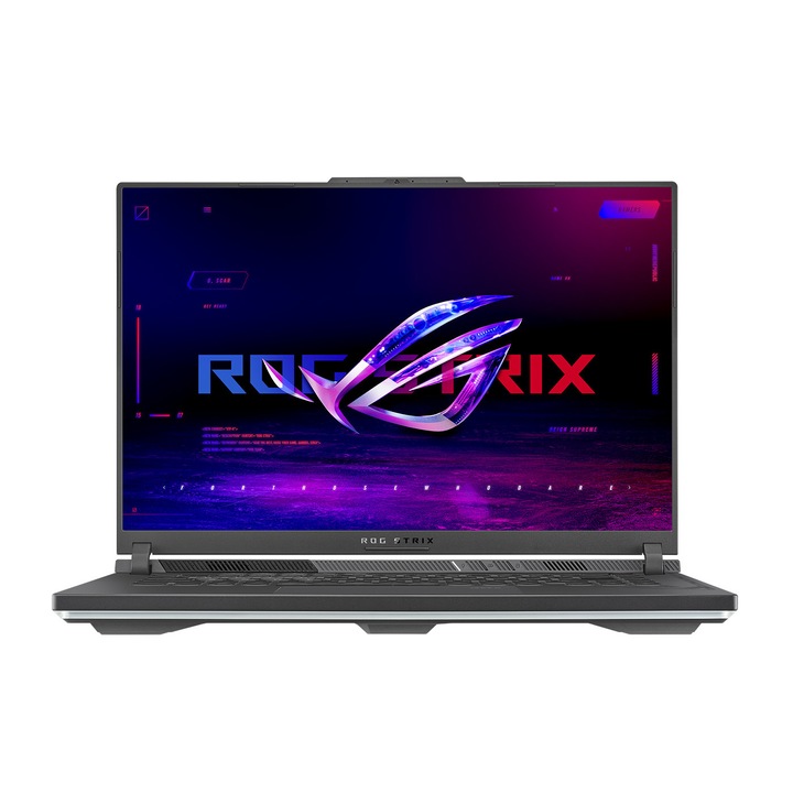 Лаптоп Asus ROG Strix G16 G614JI-N4081, G614JI-N4081, 16", Intel Core i7-13650HX (14-ядрен), NVIDIA GeForce RTX 4070 (8GB GDDR6), 32 GB (2 X 16 GB) DDR5, Сив