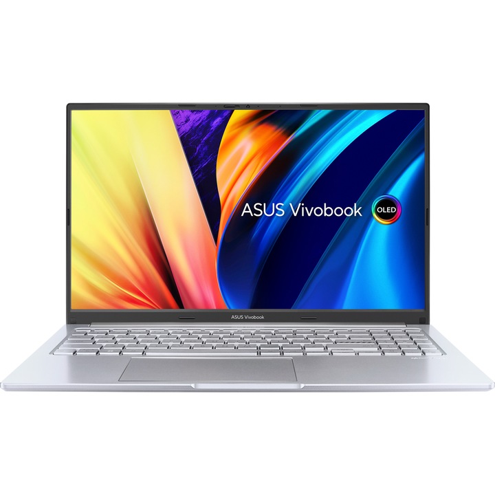 Лаптоп Asus Vivobook 15 OLED X1505VA-MA437, X1505VA-MA437.40GB.2TBSSD, Windows 11 Pro, 15.6", Intel Core i7-13700H (14-ядрен), Intel Iris X Graphics, 40 GB 3200Mhz DDR4, Сребрист