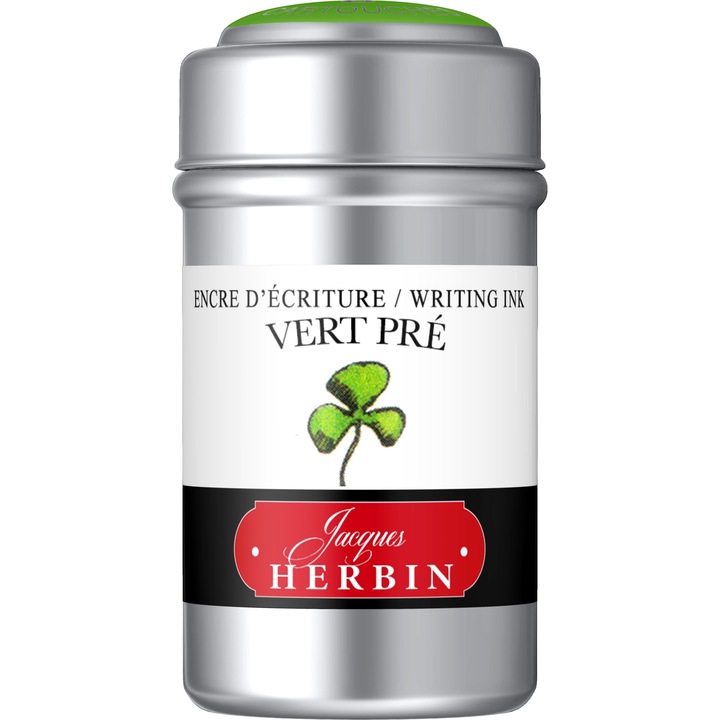 Cartuse Standard International Jacques Herbin, Writing The Pearl of Inks, Vert Pre, set 6 buc