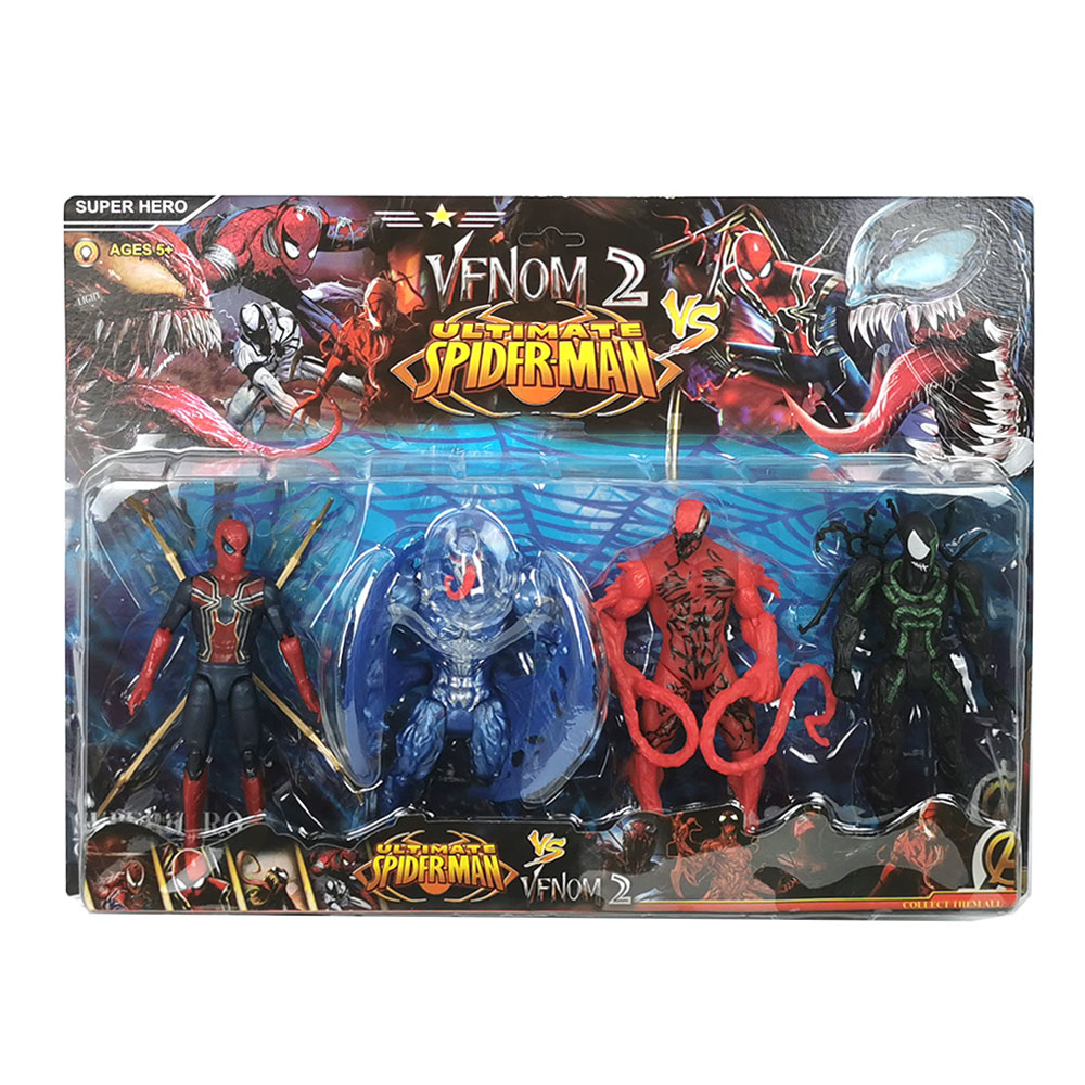 d*7様 SPHDER-MAN VENOM 4体セット② Set figurine, Venom 2, Spider-Man, 4 piese, Multicolor - eMAG.ro