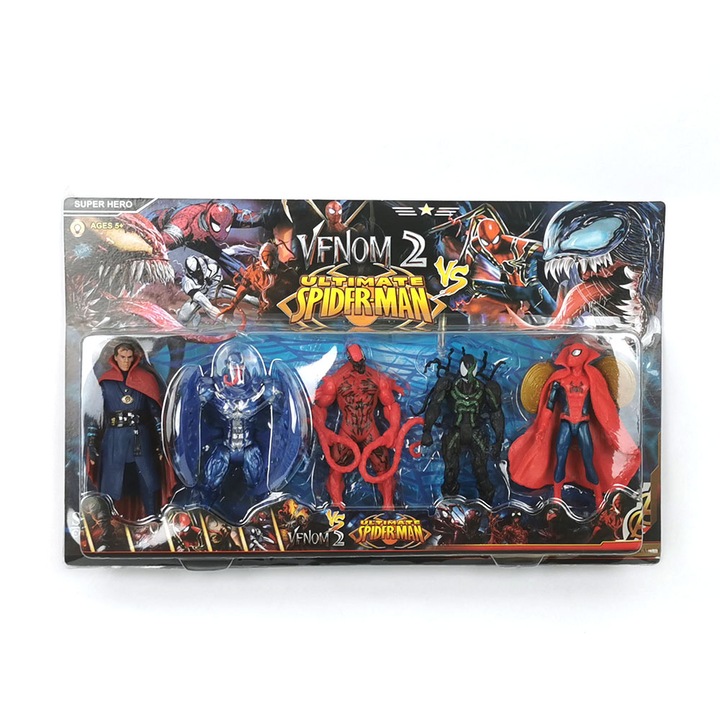 Set figurine, Venom 2, 5 piese, Multicolor