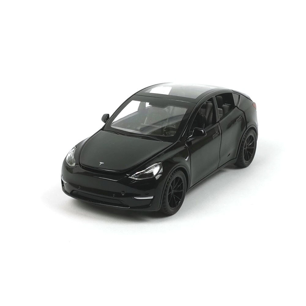 Метална количка Tesla Model Y, Черна, 1:32 - eMAG.bg