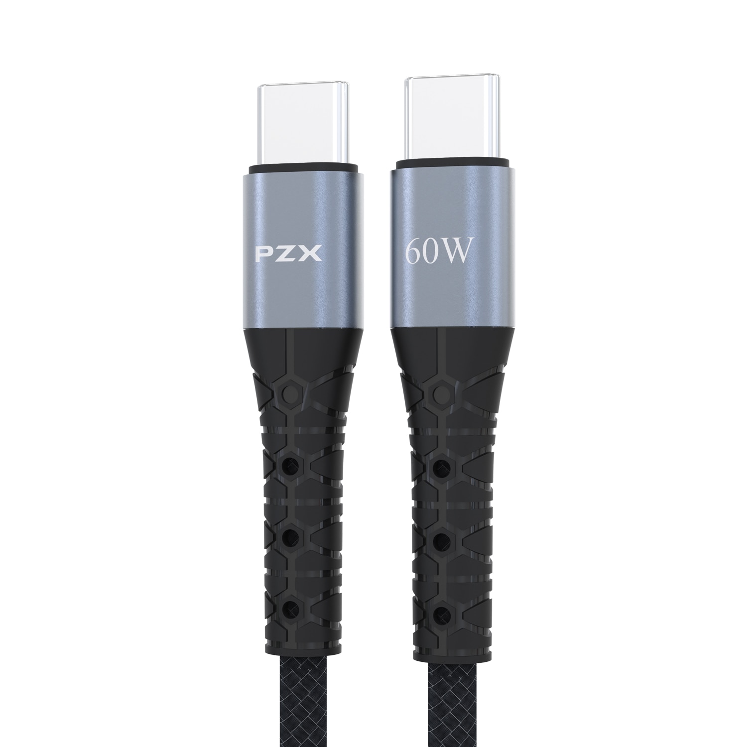 Cablu de date/incarcare PZX V201C, USB Type-C la USB Type-C 60W