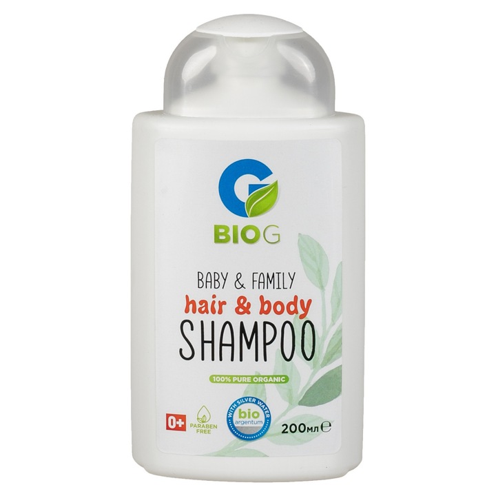 Sampon natural pentru par si corp BIO G BABY 200 ML
