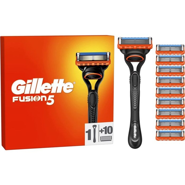 Gillette Fusion5 borotva, 1 nyél + 10 utántöltő